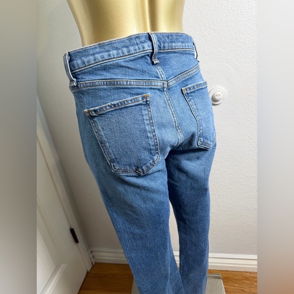 Veronica Beard Blue Button-Fly Straight Jeans 28 - Picture 5 of 10